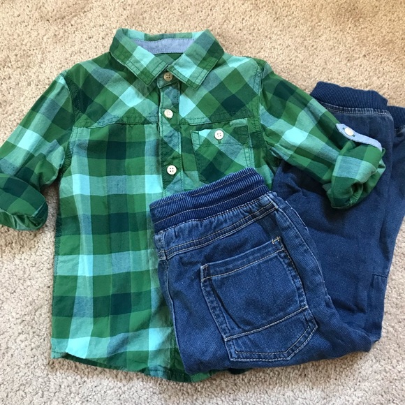 OshKosh B'gosh Other - 🎉HP! Oshkosh Genuine Kids Jogger & Button Down Shirt